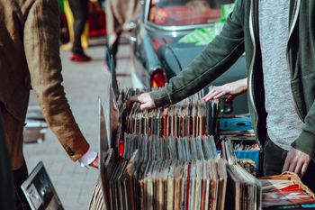 Vinyl record sale