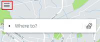Uber app menu button