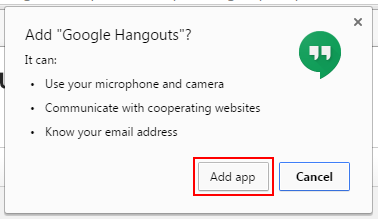 How to give Google Hangouts permissions on your computer before installing it