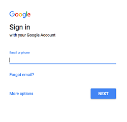 Google account sign in