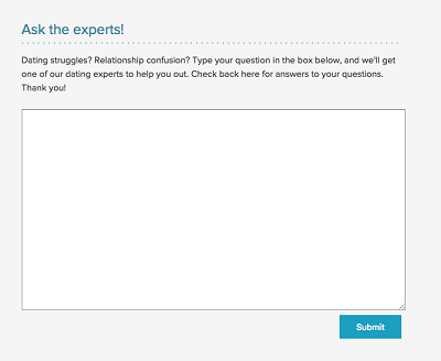 Ask eHarmony for dating advice
