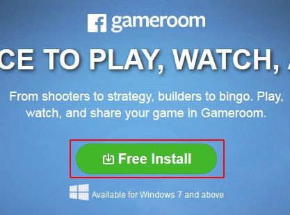 Download the Facebook Gameroom installer