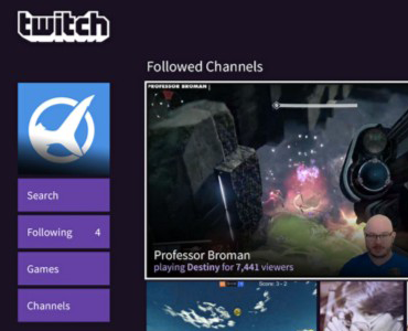 Playstation 4 Twitch app