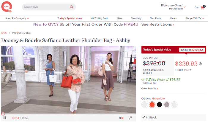 QVC website