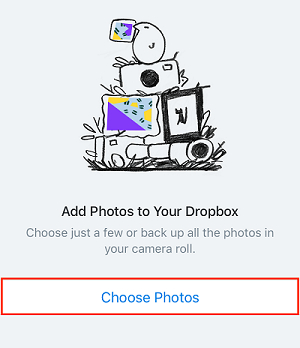 Choose Photos button