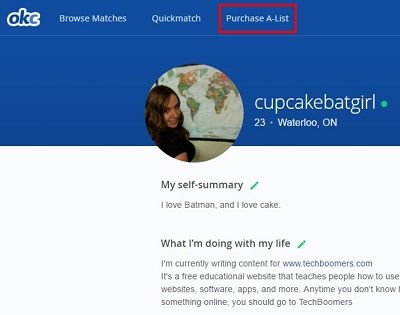 Where to purchase the OkCupid A-List