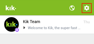How to access your settings on Kik