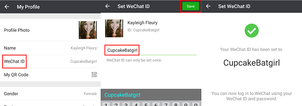 Update WeChat profile information