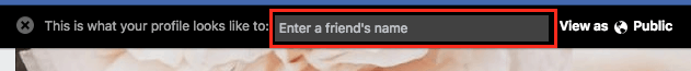 Pick which friend you want to see your profile as