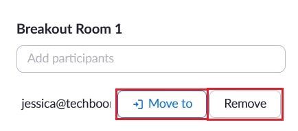 Move a participant to another room, or remove them