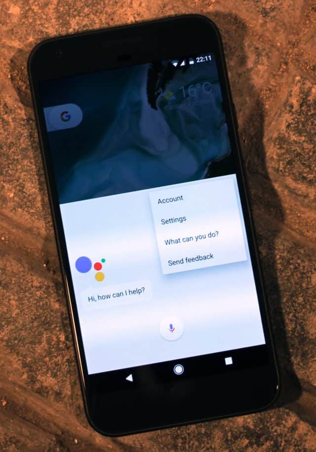 Google Assistant on an Android smartphone