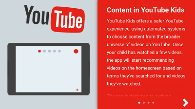 Content on YouTube KIDS app