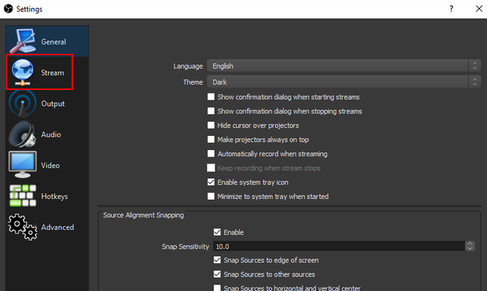 OBS Settings