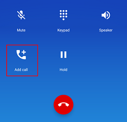 Add Call button