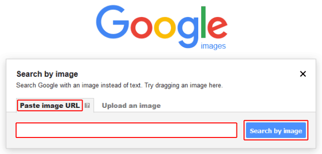 Search by image using its URL