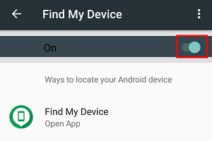 Enable remote location service