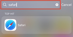 Spotlight search box