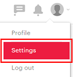 Click your profile picture and then Settings to access the settings