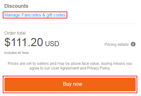 Confirming your StubHub ticket purchase