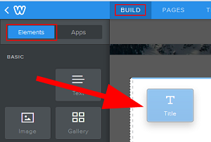 Weebly drag and drop tools