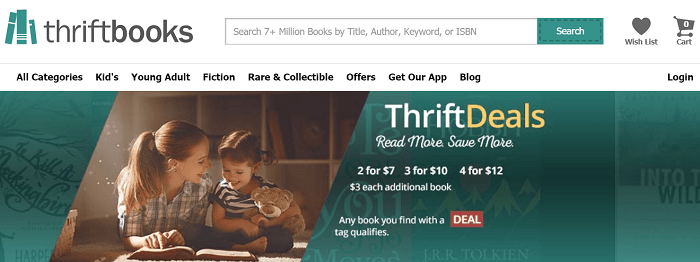 Thriftbooks website