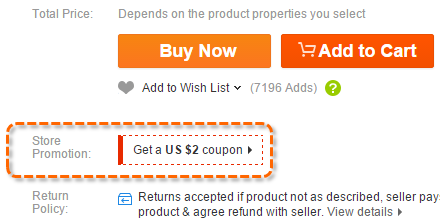 Finding an AliExpress seller coupon
