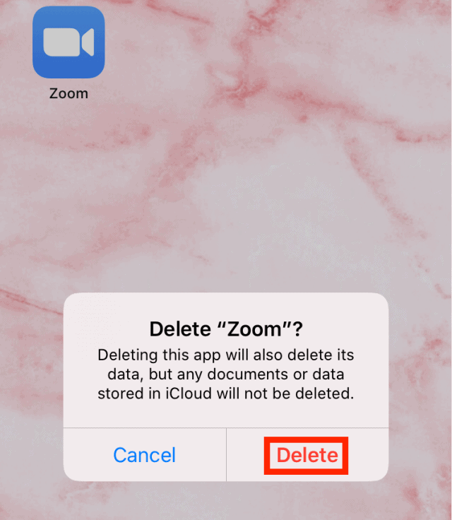 Deleting on an iOS device