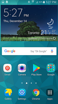 Android home screen