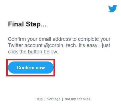 Verify you have control over the new email address