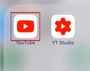 Open YouTube mobile app