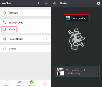 WeChat Shake