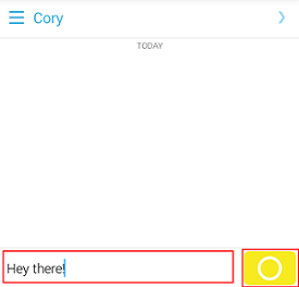 Send text chats on Snapchat
