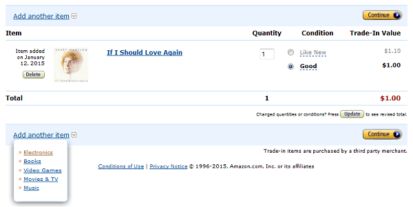 Amazon trade-in program