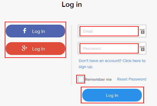 Complete this form to log into your Weebly account