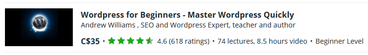 Wordpress for Beginners - Master Wordpress Quickly
