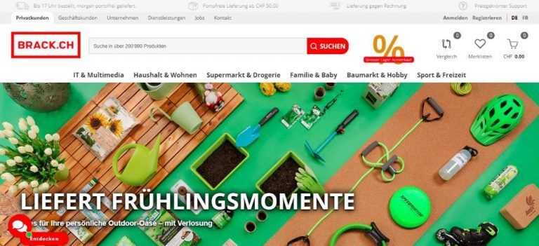 Brack homepage