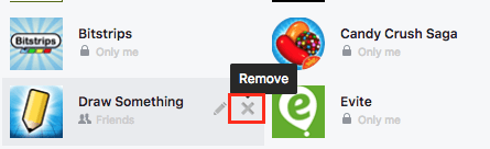 De-authorize a Facebook app
