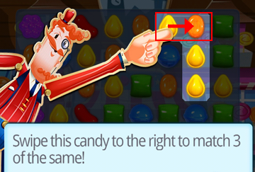 How to form a 3-candy match in Candy Crush Saga