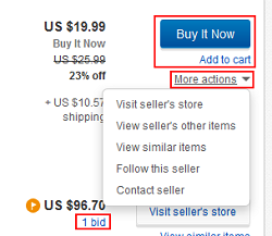 Place a bid on Active Watch List items