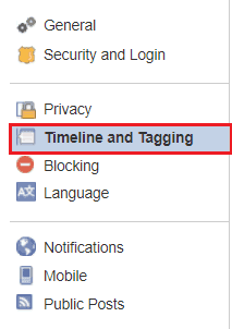 Accessing Timeline and Tagging options