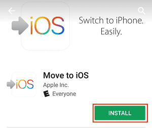 Move to iOS app install page