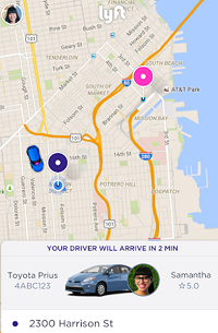 Contact your driver, split a fare, send your ETA, or cancel a ride while waiting for your driver