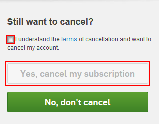 Hulu cancel subscription confirmation form
