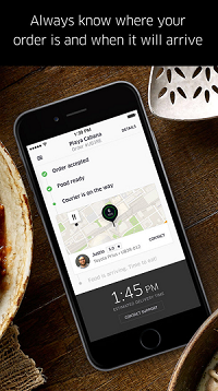 Uber Eats order trackers