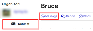 Click on the name of a user and click Message to send them a message