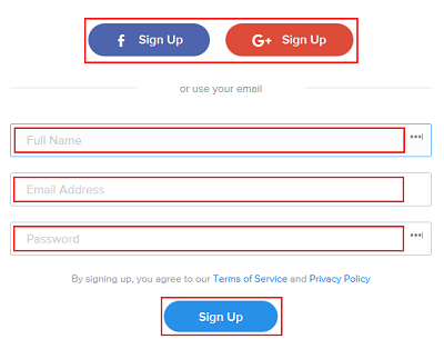 Weebly sign up form