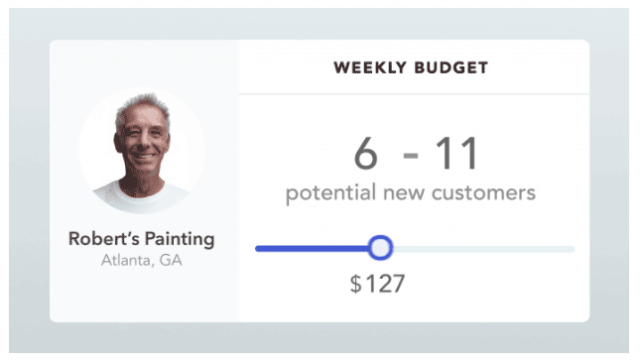 Tool for budgeting spending on Thumbtack leads