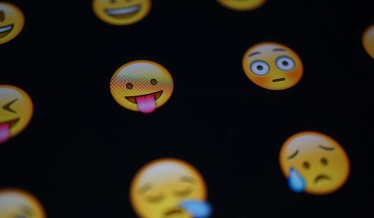 Emojis on a black backgound