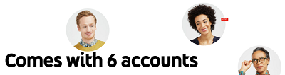 Setting up multiple accounts with one subscription