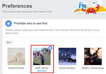 See First on Facebook